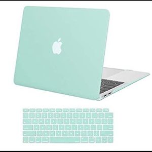 Mint green MacBook Air 13in case